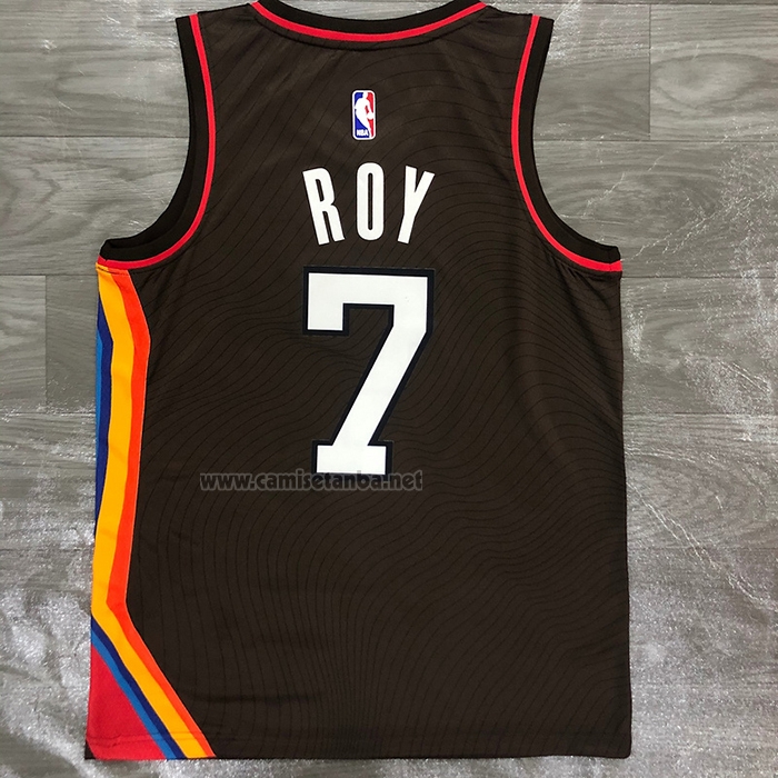 Camiseta Portland Trail Blazers Brandon Roy #7 Ciudad 2020-21 Marron